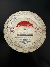 Vintage Calculator Slide Rule ~ Iskenderian Racing Cams ~ Displacement Guide