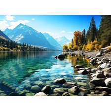 500 Piece Jigsaw Puzzle for Adults, Glacier Park Puzzle Fun Family Game