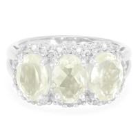 Cavill Damenring 925 Sterlingsilber 2,92Ct Orthoklas WeißEr Topas