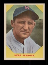 1960 FLEER BASEBALL GREATS #35 HERB PENNOCK