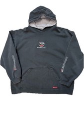 Y2K 90s Quicksilver Hoodie Black XL Surf Skate Sweatshirt