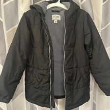 Children s Place kids Black Hooded Puffer Jacket Size 10-12