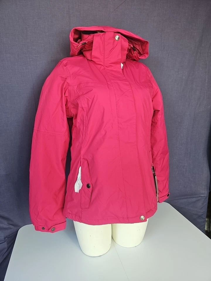 RRP £110 XL Malissa Trespass Womens Waterproof Jacket Cerise - Image 2 of 4