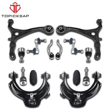 14Pc Front Upper & Lower Control Arm Suspension Kit For 2003 - 2005 Accord 3.0L