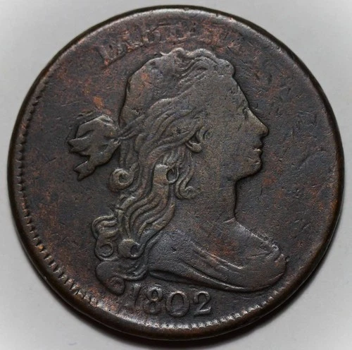 Photo of a 1802-P Large Cent from an eBay listing that sold on Jul 16, 2026