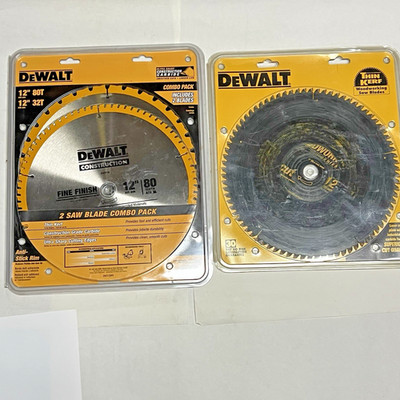 Lot 2-Packs DeWalt 3-Blades Saw Combo Construction & Wood DW3128P5 & Series 40