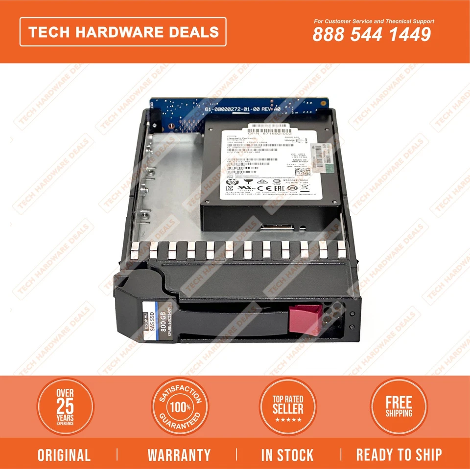 ST800FM0403  NEW BULK HPE MSA 800GB SAS 12G MU LFF CC SSD - Image 3 of 4