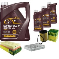Inspektionspaket 8L Mannol Energy 5W-30 FüR Porsche Cayenne 3.2 3.6 VW Touareg