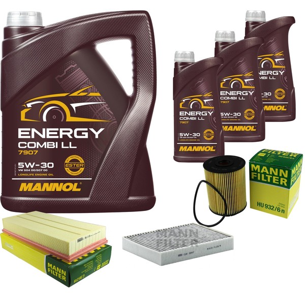 Inspektionspaket 8L Mannol Energy 5W-30 FüR Porsche Cayenne 3.2 3.6 VW Touareg-image