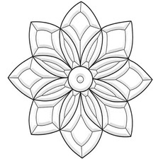 10-3/8" Exquisite Cluster Glass Bevel BC101