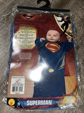 Man of Steel Superman Child Newborn Costume 0-9 Months