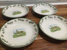 set 4 individ Rosanna Imports  Tuscany Pasta Bowl, Made In Italy. 9.5''