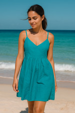 Old Navy Sun Dress Womens Large Travel Rayon Soft Smooth Strappy Beachy New