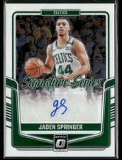 2024-25 Donruss Optic Signature Series JADEN SPRINGER #SS-SPR Celtics