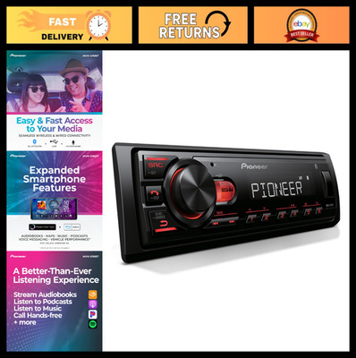 Digital Media Receiver Car Stereo - Bluetooth, USB, 50W x 4, AM/FM, iPhone/Andro