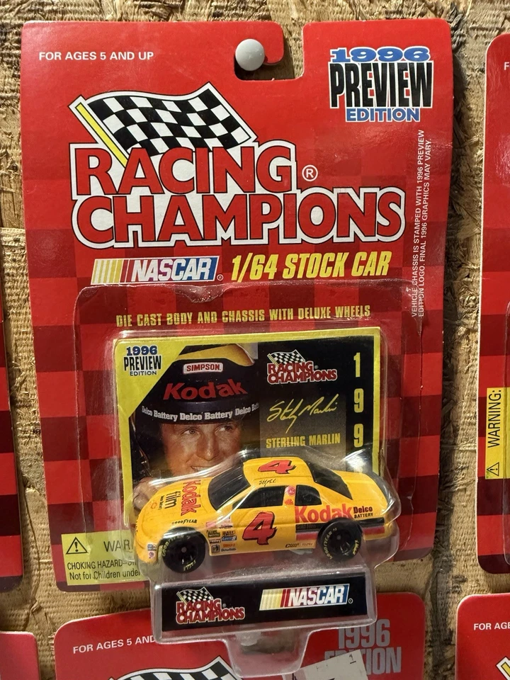 LOT OF 8 ASSORTED NASCAR DRIVERS 1996 & 1997 1/64 Racing Champions Diecast - Image 4 of 4