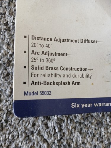Orbit 55032 1/2" BRS Sprinkler Head Connection New - Picture 3 of 13