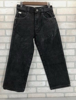 Y2K Southpole Baggy Loose Jeans Boys 10 Black Skateboard Grunge