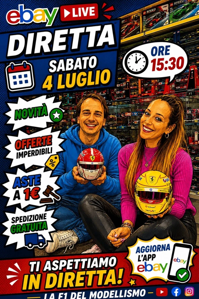 Live LaF1delmodellismo 4 Luglio 26 Novità - Offerte Esclusive - Aste da 1€