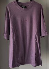 w/NEU! DROPSIZE T-Shirt Herren L Heavy Oversize hell lila