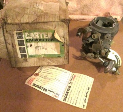 Carter 1BB Carburetor, Model RBS, new or remanufactured | eBay