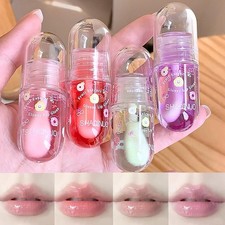 Non-Sticky Tinted Lip Gloss Oil Set,Moisturizing Lip Gloss,4Pcs Plumping Lip Oi