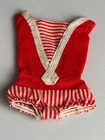 Vintage 1960's Mattel Barbie Skipper Original Red & White Bathing Suit
