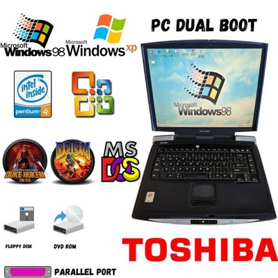 ToshibaS1900 Intel Pentium 4 Ati Radeon Windows 98/XP DualBoot PC