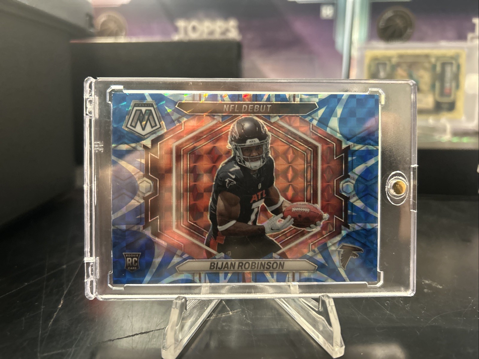 2023 Panini Mosaic - Nfl Debut Bijan Robinson Reactive Blue Mosaic Prizm (RC)