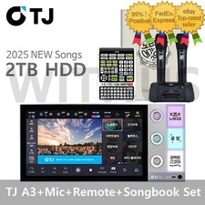 TJ Media A3 21.5" Touch Screen Karaoke Machine TMW-80 Mic Remote Songbook
