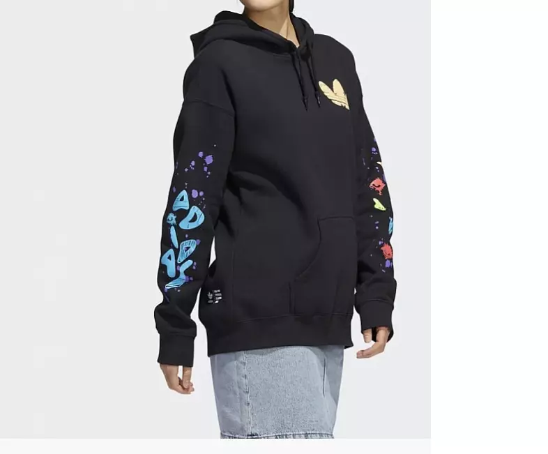 Adidas graphic hotsell hoodie women's