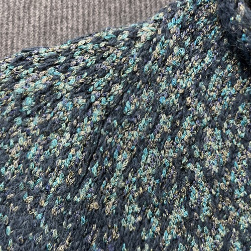 COS woman's jumper size medium fair isle yolk blue wool alpaca mix sweater - Picture 3 of 17