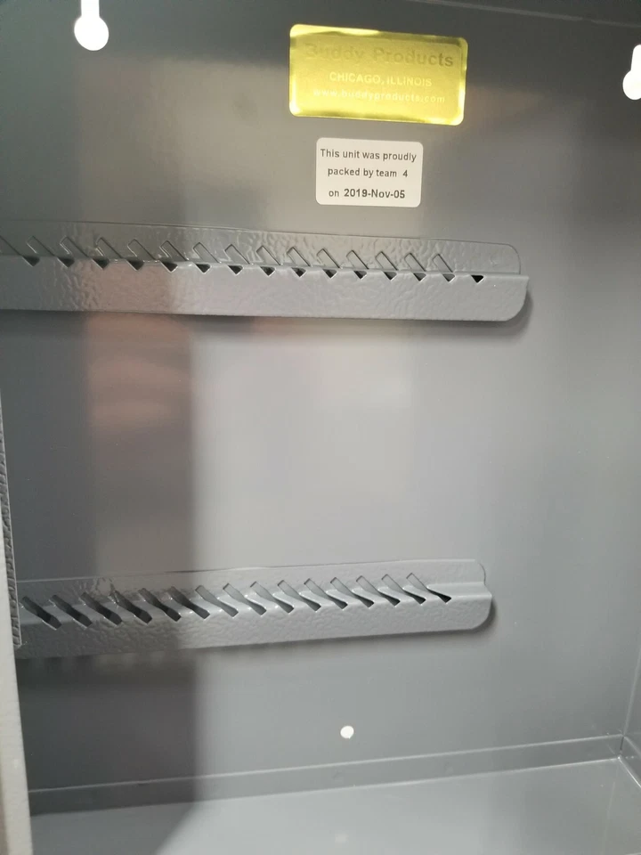 Buddy Products - Gabinete de almacenamiento de 30 llaves gris - Etiquetas incluidas - NUEVO Foto 2 de 4