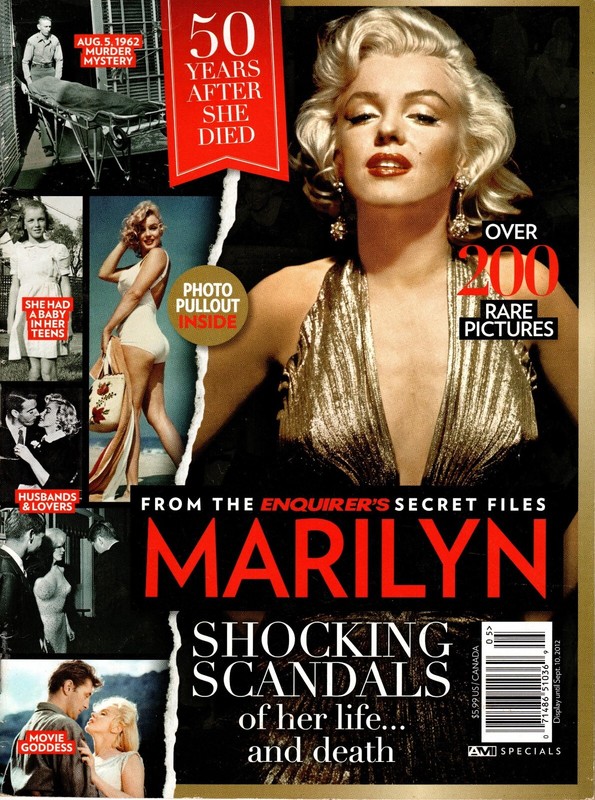 Enquirer Magazine feat. "Marilyn [Monroe]; 50 Years After She Died; August 2012