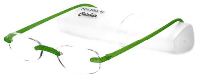 Calabria 715 Flexie Reading Glasses Rimless Special Flexible in 85 Colors&Powers