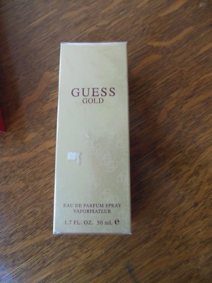 Cellophane Wrapped Box Guess Gold Eau de Parfum Spray 50 ml. 1.7oz rare find
