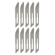 10pc Sterile Surgical Grade Replacement Scalpel Blades Universal Fit - Size 10