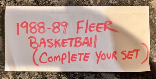 1988/89 Fleer Basketball       ( COMPLETE YOUR SET )