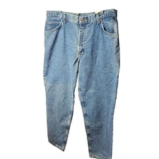 Gitano Relaxed Fit Womens Jeans Size 18 Avg Natural Waist Tapered Leg Blue Denim