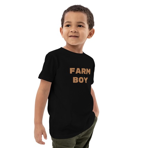 Organic Cotton Kids "Farm Boy(Front), As You Wish(Back)" t-shirt - Picture 3 of 9