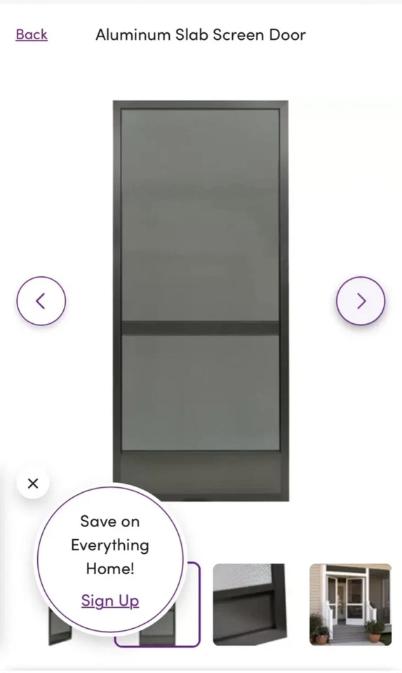 PUERTA MAMPARA CON MARCO Y BISAGRAS Foto 2 de 4