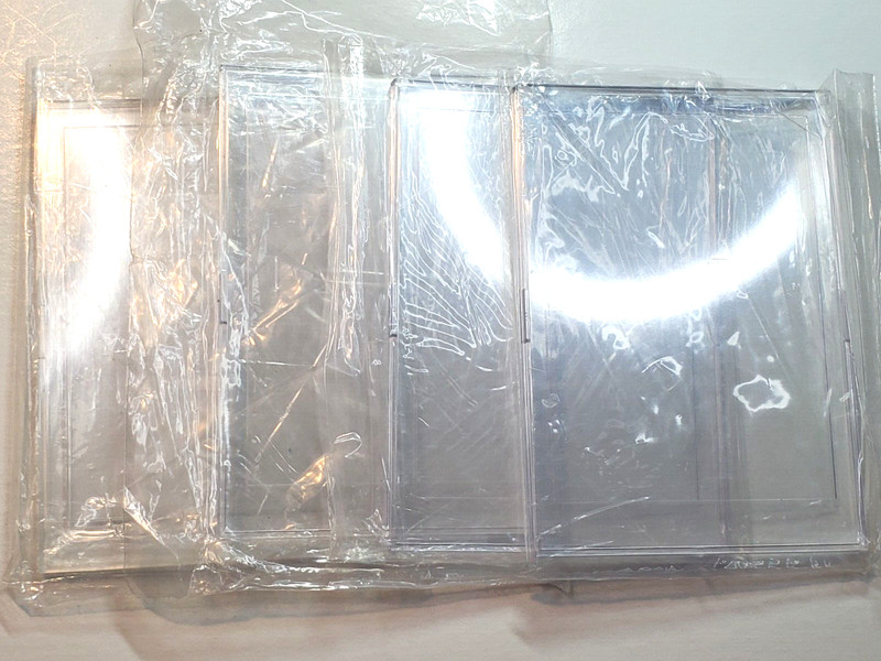 New Snap Tite Clear Card Holder for Standard 20pt cards Lot of 4 (B)