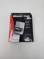 Performance Memory Card PlayStation 1 PS1 One Memory Card Complete Tested