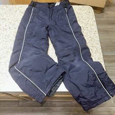 Black Youth Athletech Snow Ski Pants Unisex Sport Size M/8 Zip Pockets  Legs