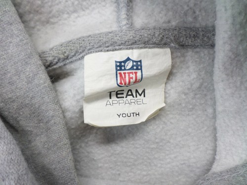 NFL Team Apparel Broncos Long Sleeve Hooded Sweatshirt Hoodie Youth Size 10/12 - Picture 3 of 5