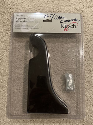 Dark Wood 6'' Projection Center Support Bracket 1 3/8'' diameter pole Grade A NIB