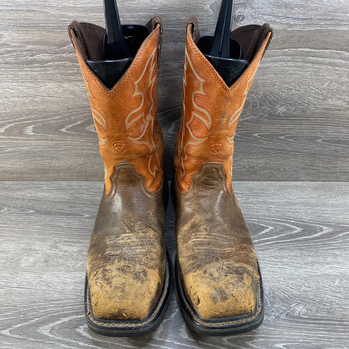 Ariat WorkHog Steel Toe Mens Boots 13B Dark Earth‎ Brick Leather steel toe $220 Ariat Men main image 3