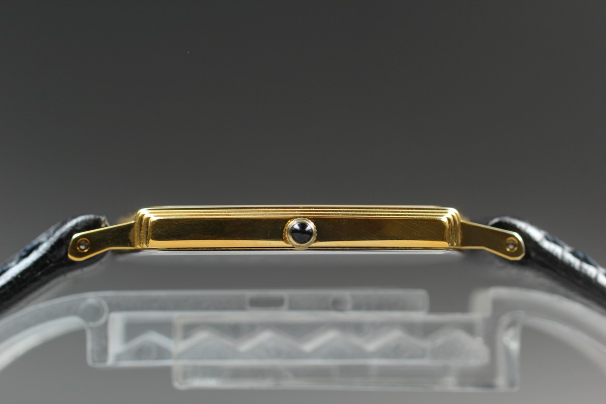 New Batt [N MINT] SEIKO DOLCE 6730-5520 Octagon Gold Qz Men