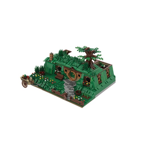Bag End Iconic Tavern Cave Model with Interior Building Brick Toys MOC Block Set - Picture 4 of 7