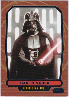 STAR WARS 2013 GALACTIC FILES SERIES 2 BLUE PARALLEL 465 DARTH VADER #'D 281/350